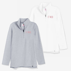 Gamma Phi Beta Pullover Sweatshirt | Sorority Quarter Zip