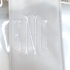 BLOOPER BAG: Monogrammed Clear Stadium Crossbody Bag