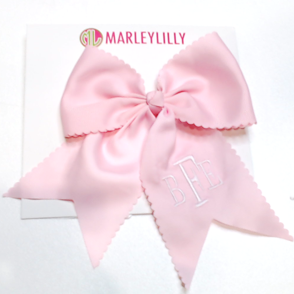 BLOOPER KIDS: Monogrammed Girls Hair Bow