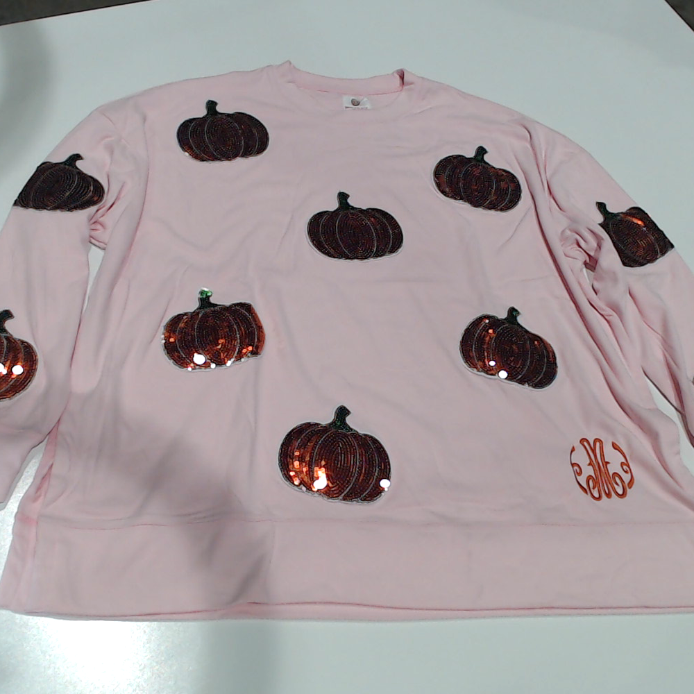 BLOOPER CLOTHING: Monogrammed Sequin Fall Sweatshirt