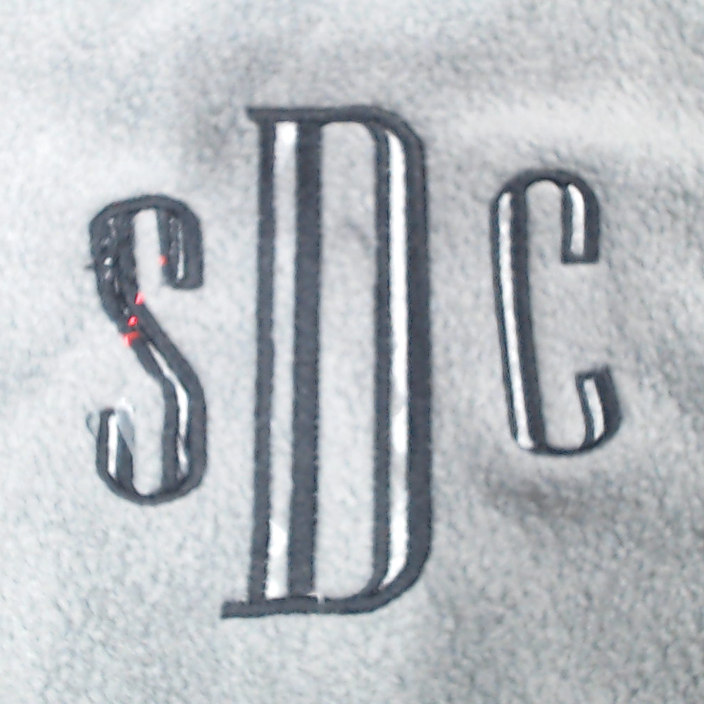 BLOOPER CLOTHING: Monogrammed Colorblock Fleece Pullover