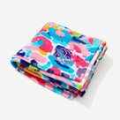 Personalized Plush Blanket | Watercolor Cheetah