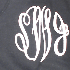 BLOOPER CLOTHING: Monogrammed Flutter Sleeve Top