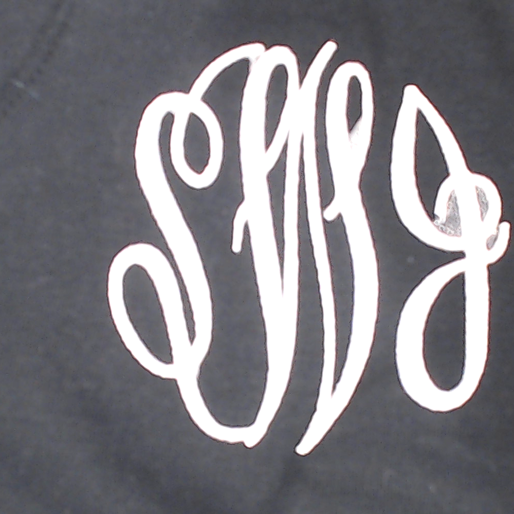 BLOOPER CLOTHING: Monogrammed Flutter Sleeve Top