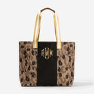 Monogrammed Tote Bag | Neutral Sassy Spots