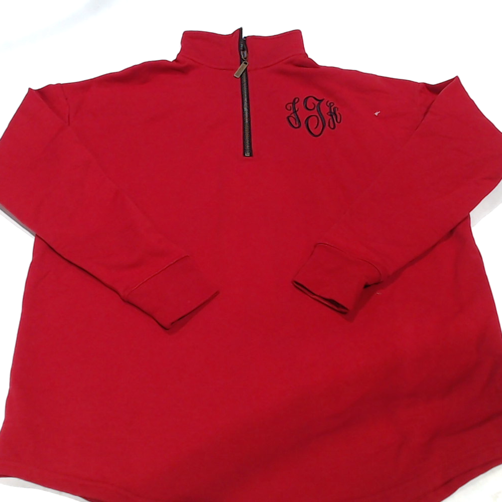 BLOOPER CLOTHING: Monogrammed Quarter Zip Sweatshirt