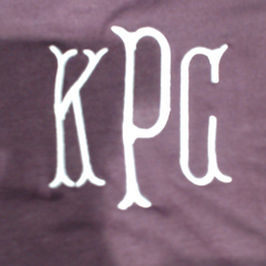 BLOOPER CLOTHING: Monogrammed Peplum Top