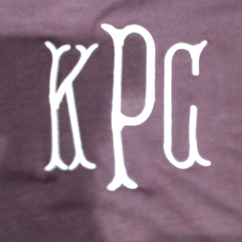 BLOOPER CLOTHING: Monogrammed Peplum Top