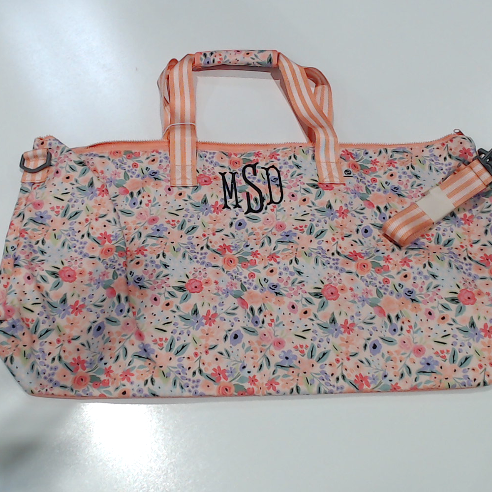 BLOOPER BAG: Monogrammed Weekend Bag