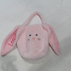 BLOOPER KIDS: Monogrammed Bunny Easter Basket