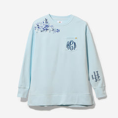 Personalized Faith Sweatshirt in Ice Blue