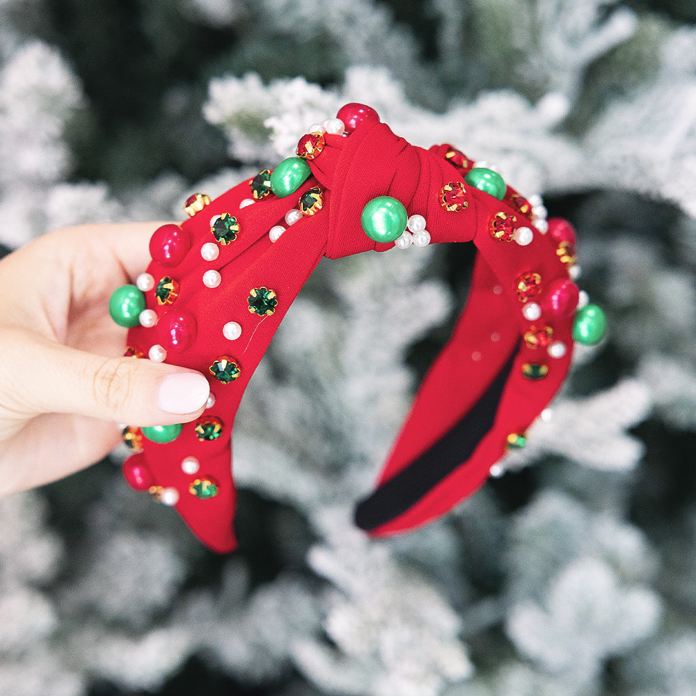 girl holding christmas headband1