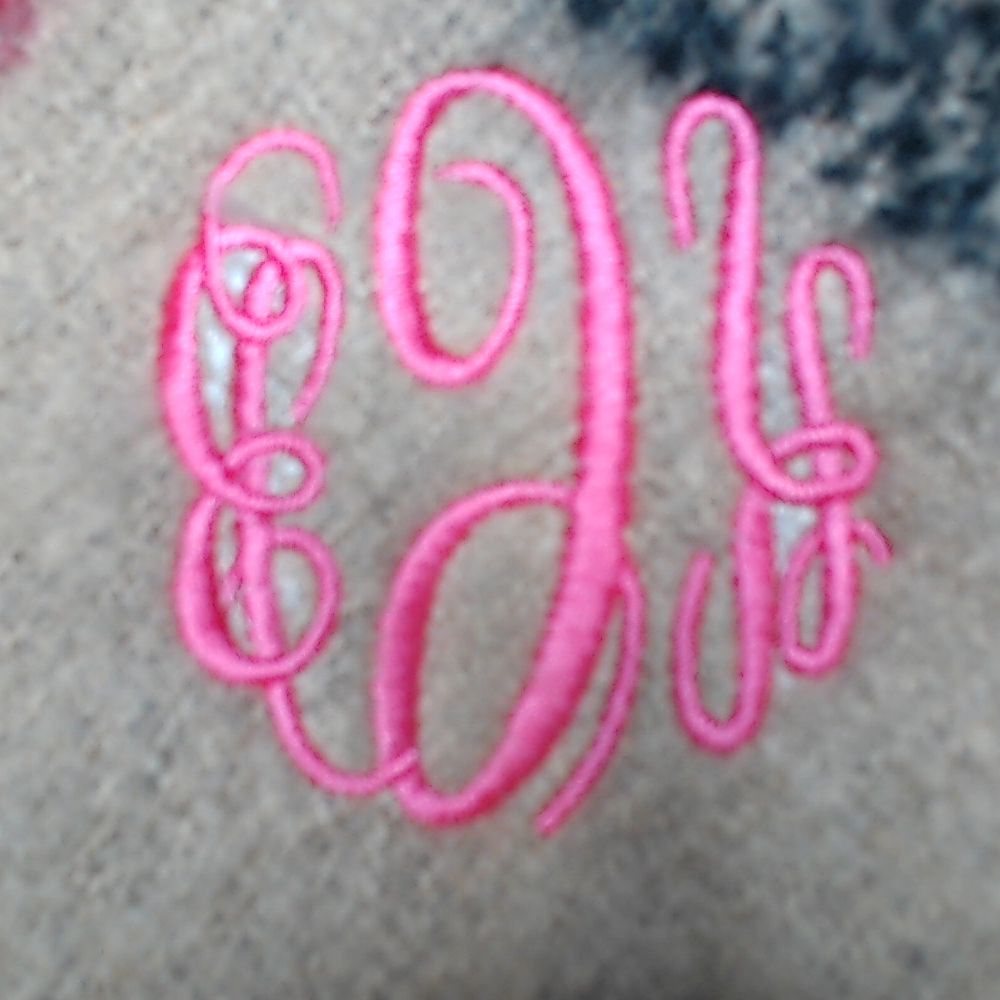 BLOOPER CLOTHING: Monogrammed Plaid Poncho