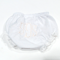 BLOOPER KIDS: Monogrammed White Eyelet Baby Bloomers