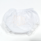 BLOOPER KIDS: Monogrammed White Eyelet Baby Bloomers