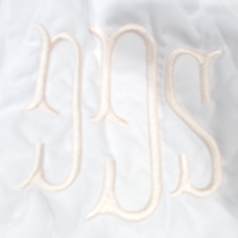 BLOOPER KIDS: Monogrammed White Eyelet Baby Bloomers