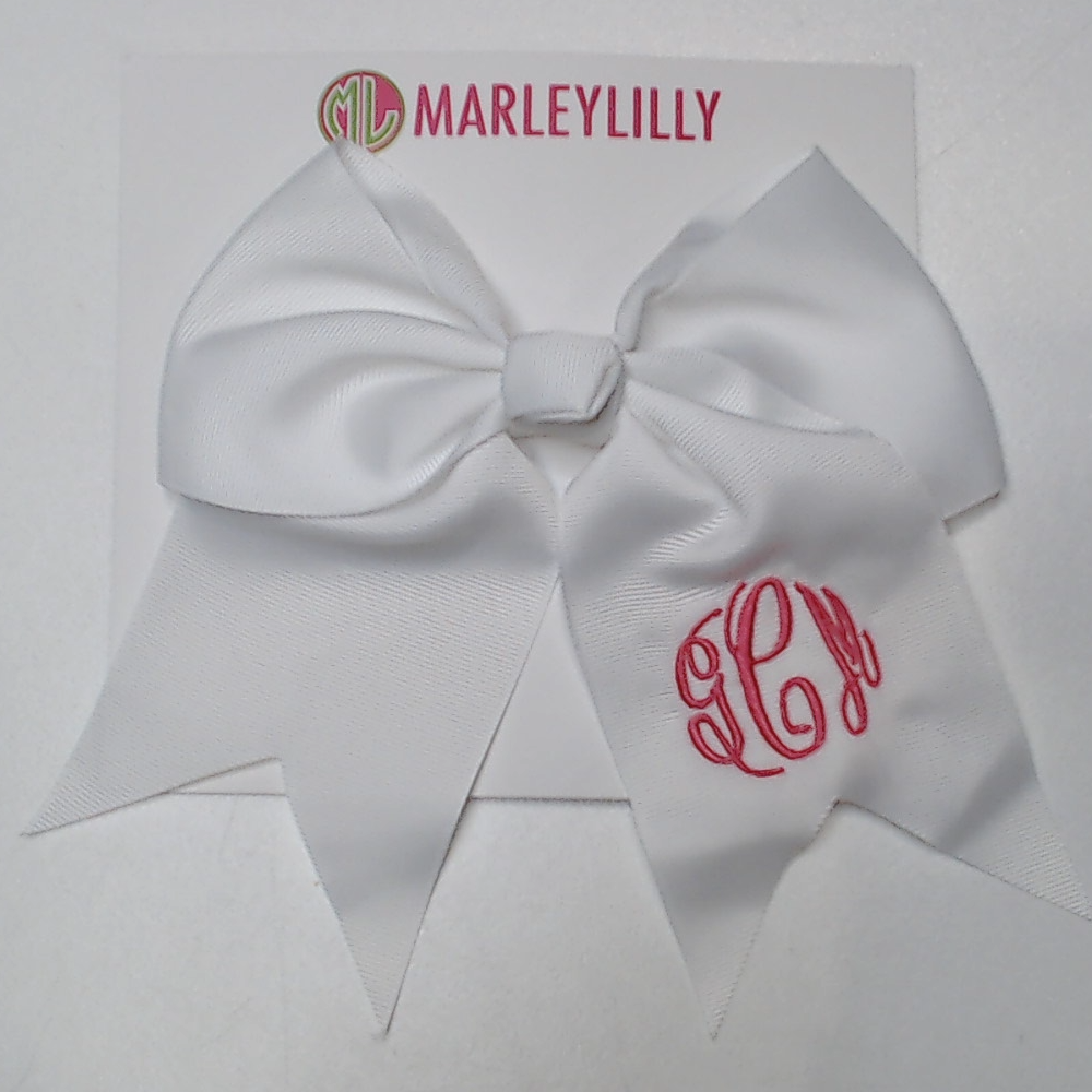BLOOPER KIDS: Monogrammed Girls Hair Bow