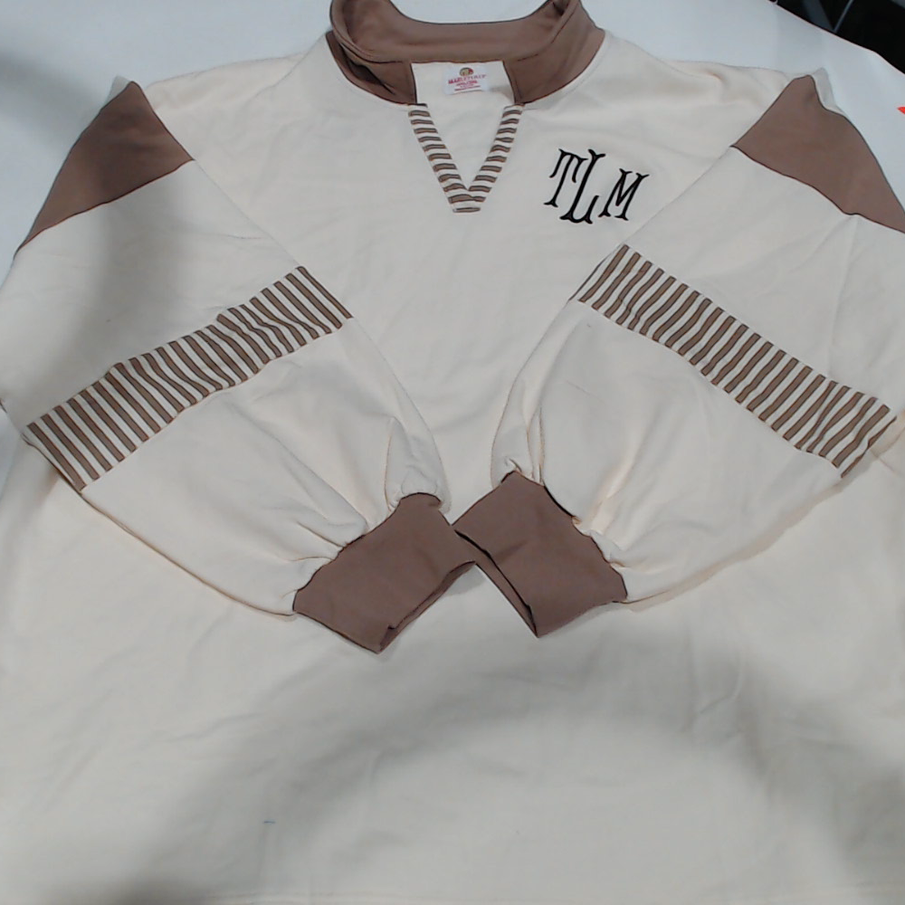 BLOOPER CLOTHING: Monogrammed Colorblock Sweatshirt