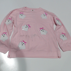 BLOOPER KIDS: BLANK Kids Sequin Ghost Sweatshirt