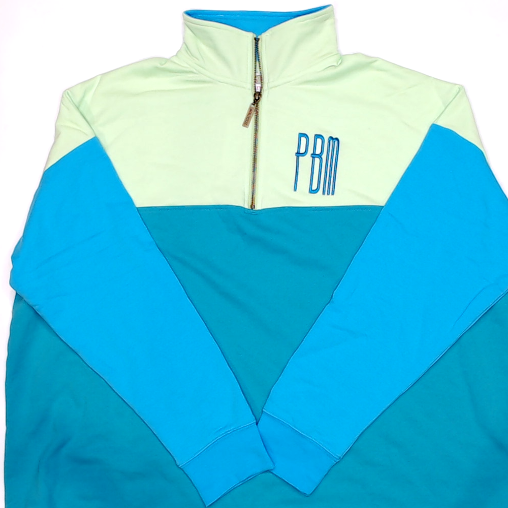 BLOOPER CLOTHING: Monogrammed Quarter Zip Sweatshirt