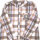 BLOOPER CLOTHING: Monogrammed Plaid Layering Tunic