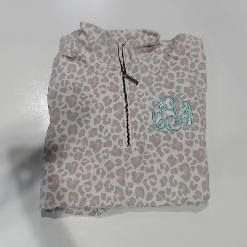 BLOOPER CLOTHING: Monogrammed Quarter Zip Sweatshirt
