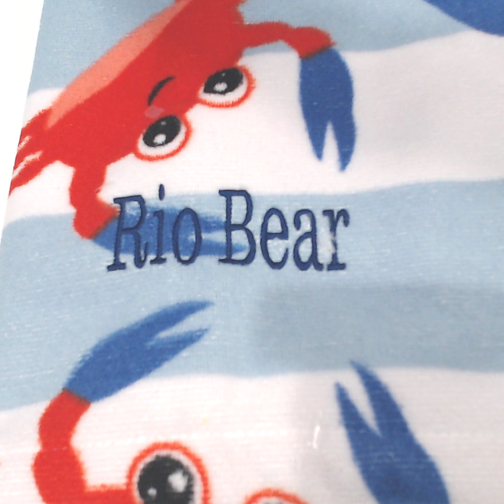 BLOOPER KIDS SWIM: Monogrammed Kids Beach Towel