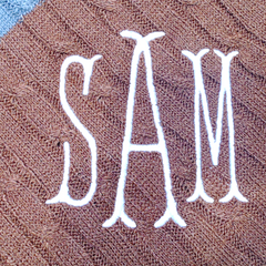 BLOOPER CLOTHING: Monogrammed Poncho