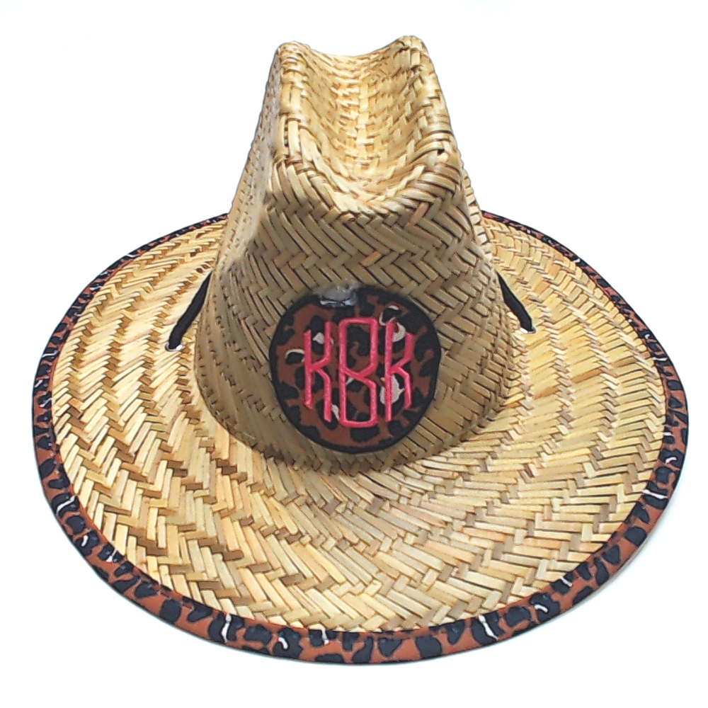 BLOOPER KIDS: Monogrammed Kids Straw Hat