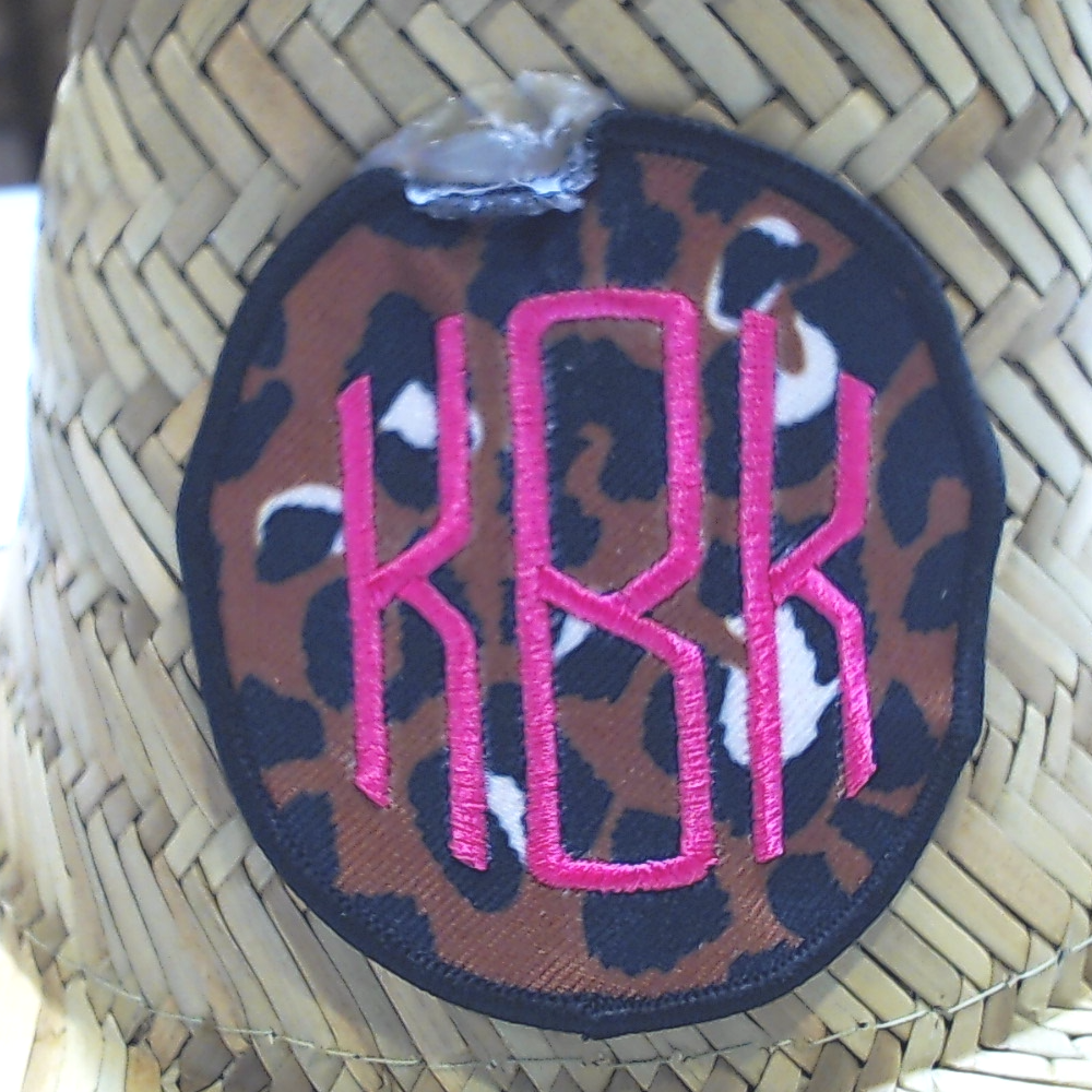 BLOOPER KIDS: Monogrammed Kids Straw Hat