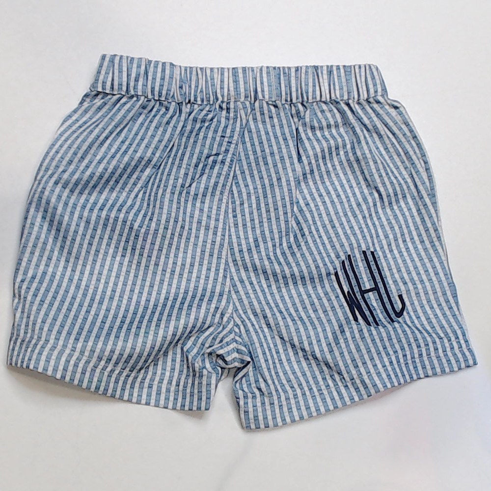 BLOOPER KIDS: Monogrammed Boys Swim Trunks
