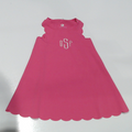 BLOOPER KIDS: Monogrammed Girls Scallop Dress