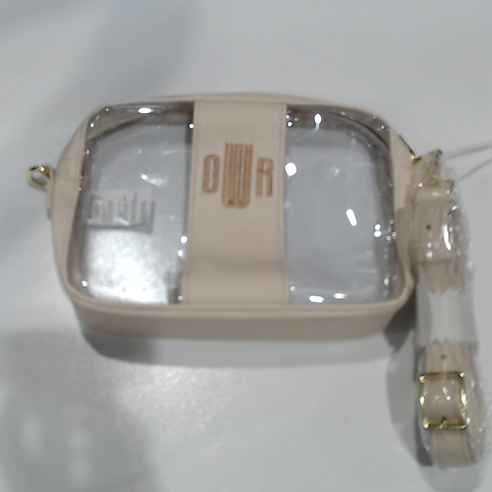 BLOOPER BAG: Monogrammed Clear Stadium Crossbody Bag