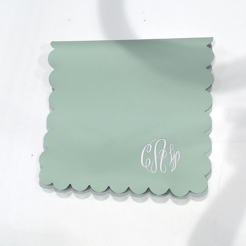 BLOOPER ACCESSORY: Monogrammed Desk Mat