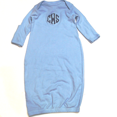 BLOOPER KIDS: Monogrammed Baby Layette Gown