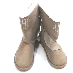 BLOOPER KIDS: Monogrammed Youth Sherpa Booties