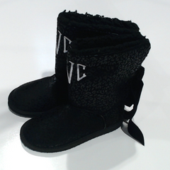 BLOOPER SHOES: Monogrammed Sherpa Tie Booties