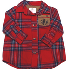 BLOOPER KIDS: Monogrammed Kids Plaid Layering Tunic