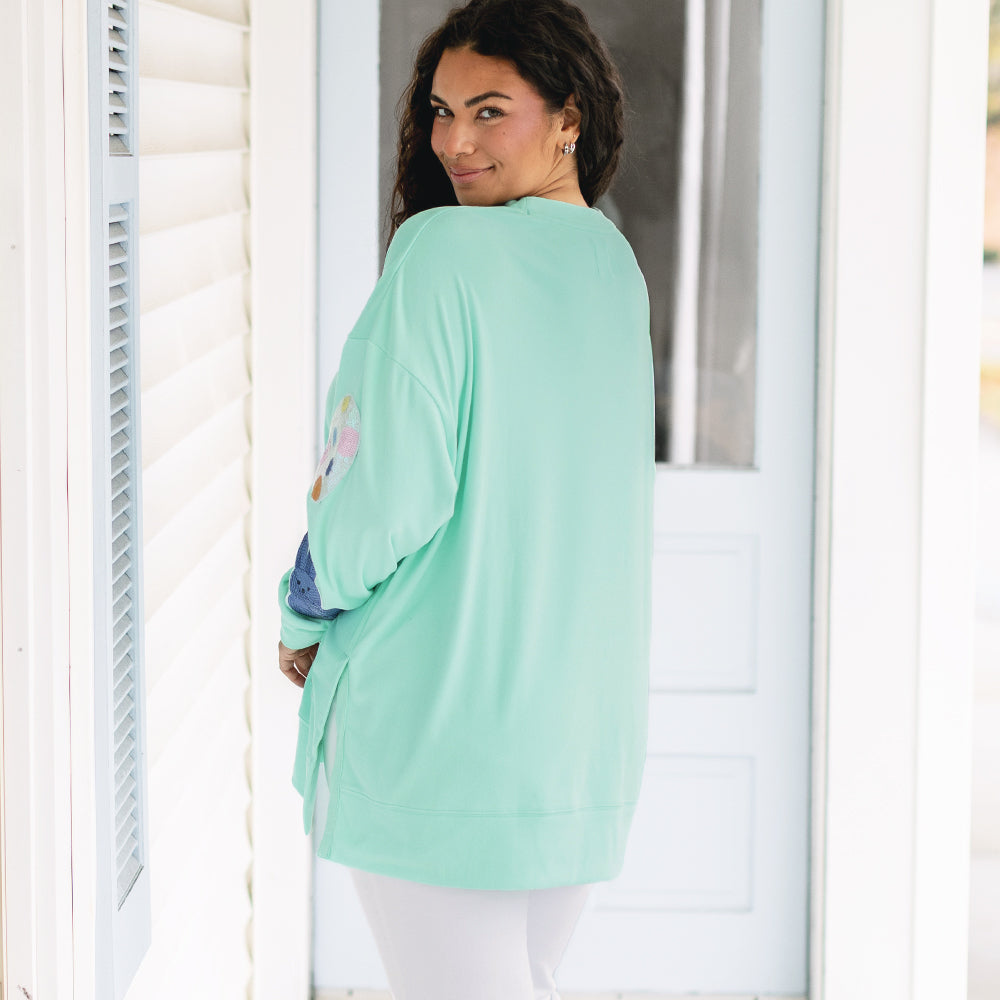 back of easter sweatshirt