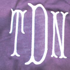 BLOOPER CLOTHING: Monogrammed Peplum Top
