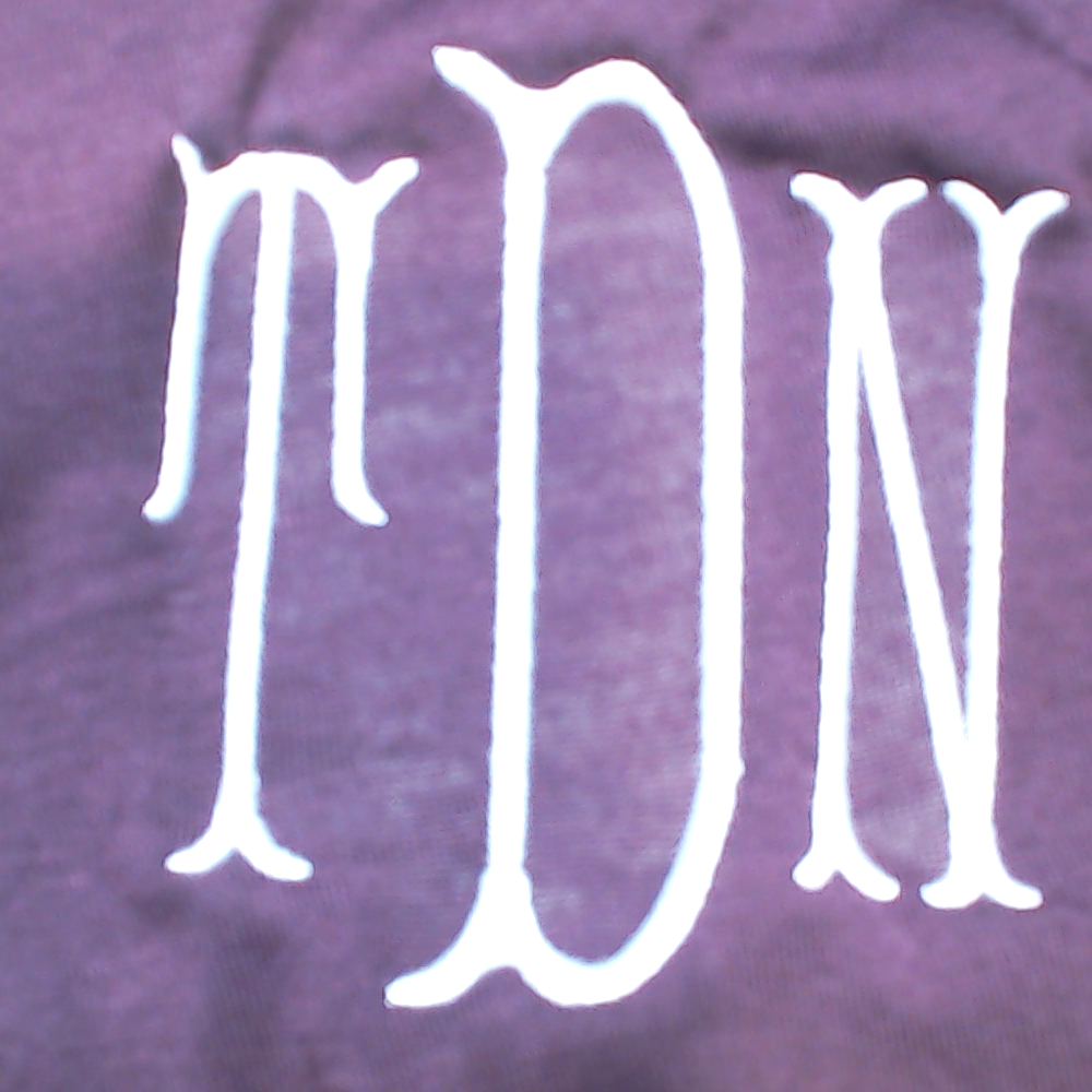 BLOOPER CLOTHING: Monogrammed Peplum Top