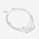Monogrammed Multistrand Bracelet | Silver