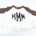 BLOOPER KIDS: Monogrammed Kids Raglan Shirt
