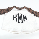 BLOOPER KIDS: Monogrammed Kids Raglan Shirt