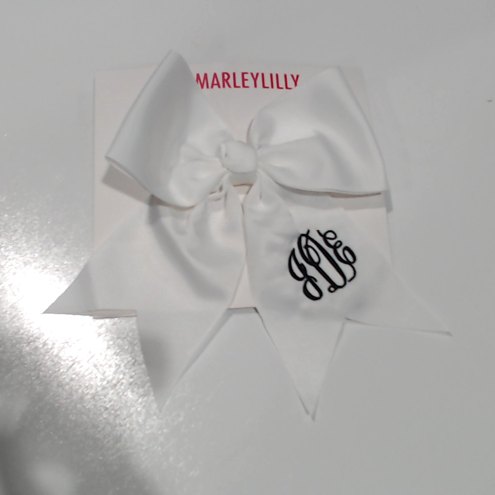 BLOOPER KIDS: Monogrammed Girls Hair Bow