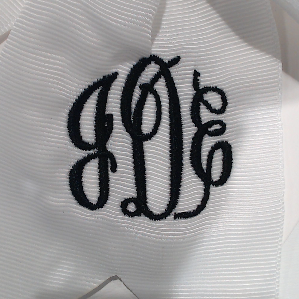 BLOOPER KIDS: Monogrammed Girls Hair Bow