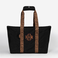 Monogrammed Market Basket in Black
