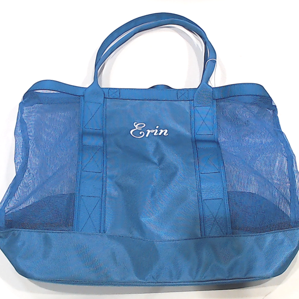 BLOOPER BAG: Monogrammed Structured Mesh Tote