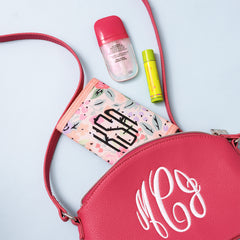 coral floral kids wallet with youth crossbody purse