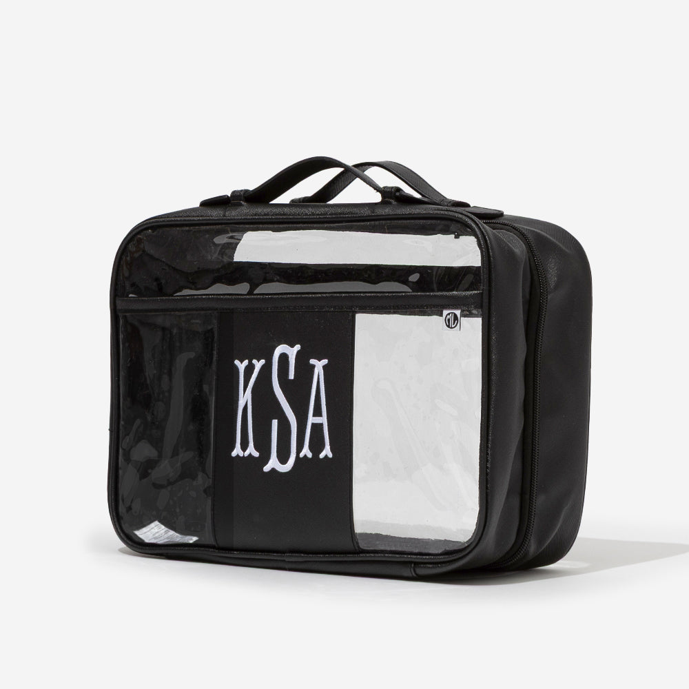 Monogrammed Clear Toiletry Case